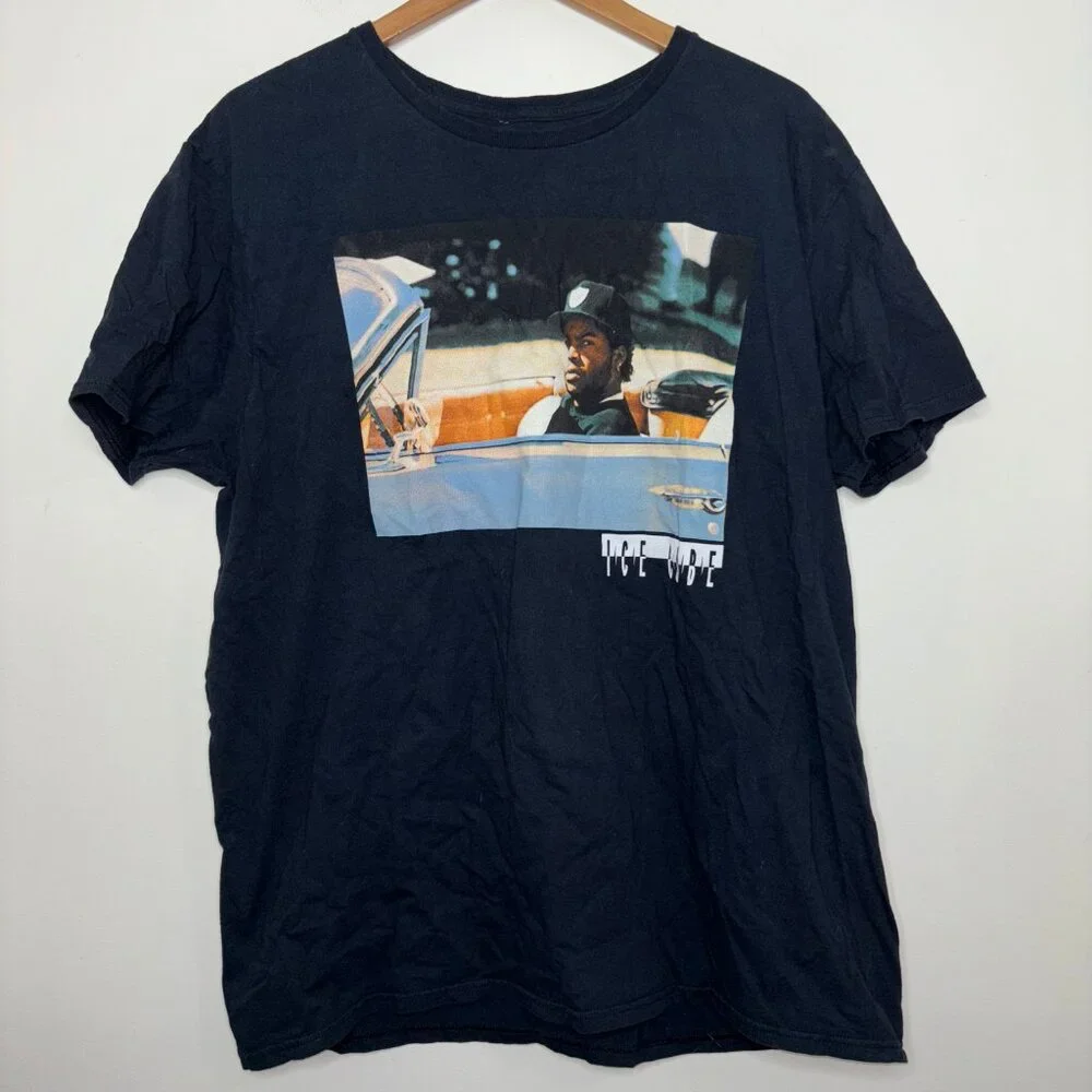 Ice Cube Impala Graphic Black T-Shirt Hip Hop Rap Mens XL - Picture 10 of 10